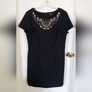 Elegant Black Dress with Embellishments